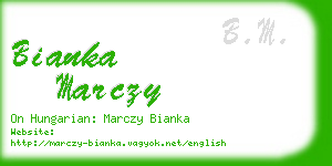 bianka marczy business card